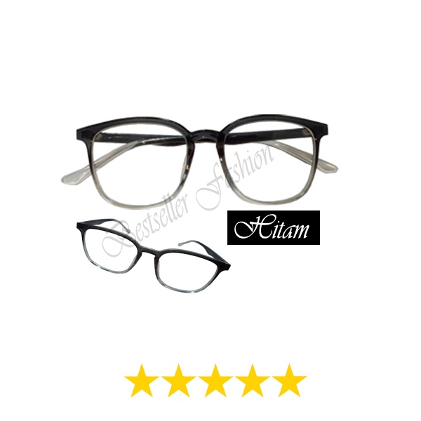 【READY STOCK】Frame Kacamata Anti Radiasi Wanita Pria Korean Fashion Kacamata Oval Eyeglasses