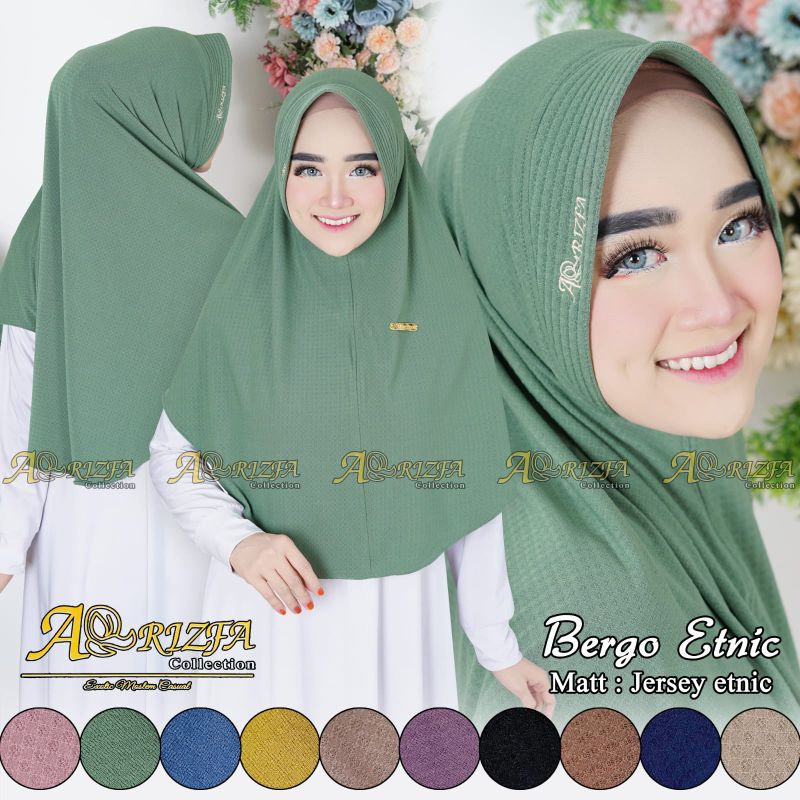 Ar-Rizfa Bergo Etnic Hijab Instan