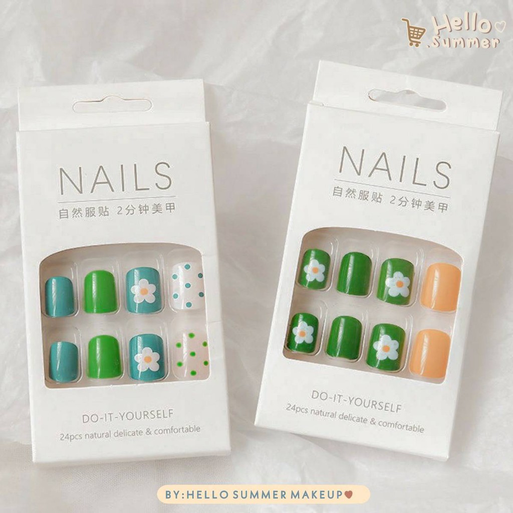 CUTE Fake Nails / Kuku Palsu 24pcs / Wedding Nails