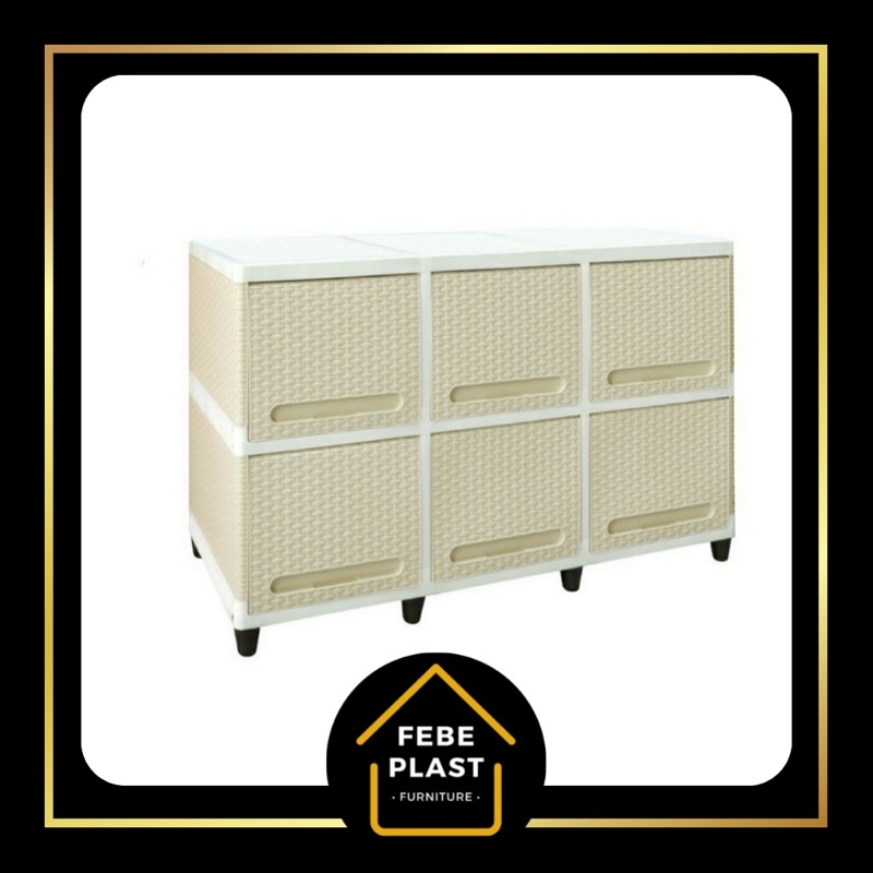 FEBEPLAST - LEMARI PLASTIK LEMARI BAJU CLUB BUPET TV RAK SERBAGUNA RAK MULTIPUNGSI/LACI PLASTIK