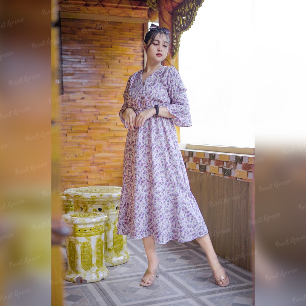 Yoona Dress Korean Style Dress wanita terbaru Big Size Shakila Premium  By pusat_grosir_purbalingga