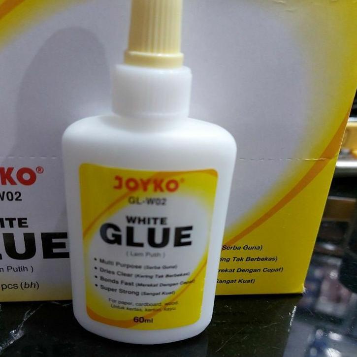 

Terbaru - white glue joyko 60 ml tertera harga 6 pcs ,,