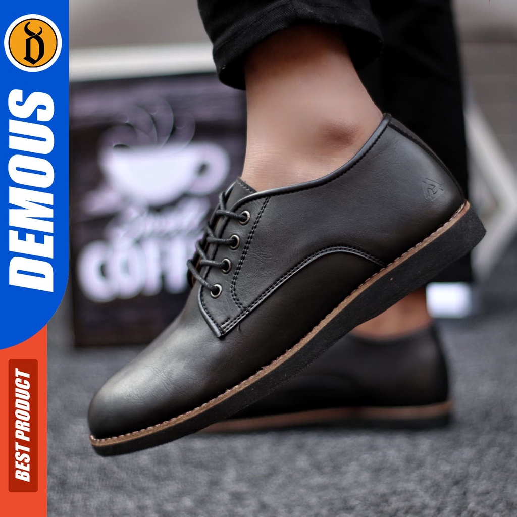 DEMOUS Sage - Sepatu Pantofel Formal Kerja Pria