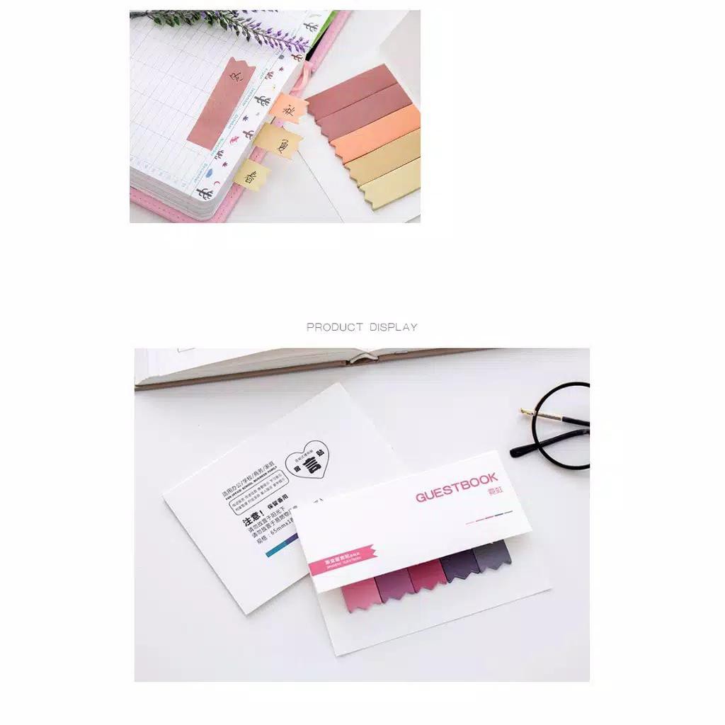 

PC Note Pad Pembatas Buku Sticky Note Post It Memo Stick Marker