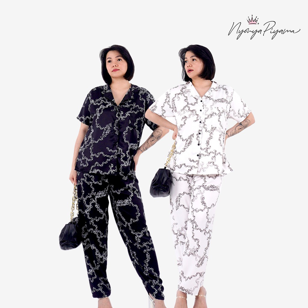 Set Piyama Wanita Jepang Babydoll Lengan Panjang Jumbo Import Karet Perset I8O3 Pendek Celana Pendek