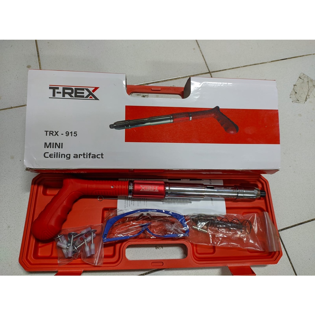 T-rex ShotNail Gun  Alat Mesin Tembak Paku Beton / Fastening Gun / Ramset Gun / Paku tembak beton baja TR 915