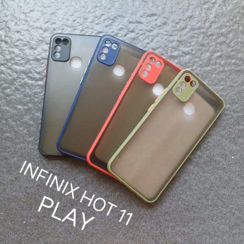 Case infinix Hot 11 PLAY . Hot 10 PLAY soft softcase softshell silikon cover casing kesing housing