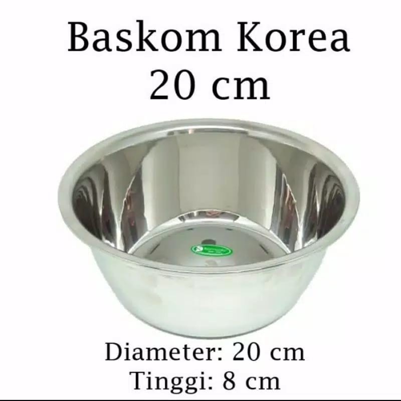 MURAH!!BASKOM 20CM STAINLESS TINGGI DAN TEBAL