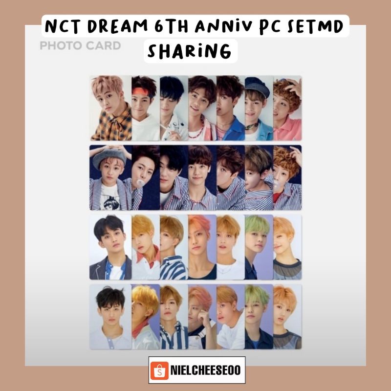 [SHARING] PHOTOCARD SET NCT DREAM 6TH ANNIVERSARY