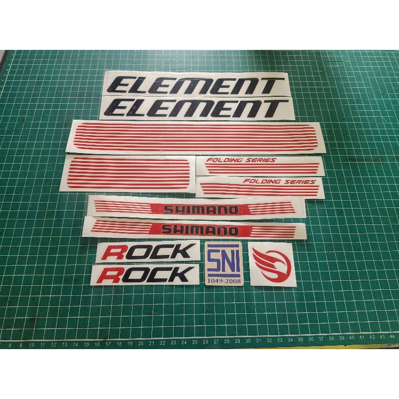 stiker sepeda element rock