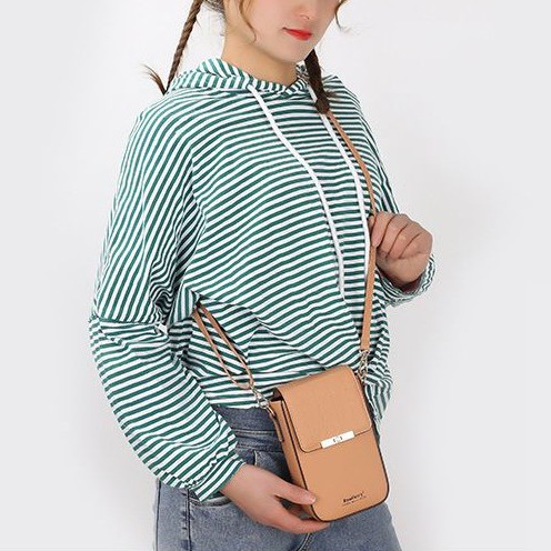 BAELLERRY N8612 Tas Selempang Wanita Tas Handphone Sling Bag Kulit PU Leather WATCHKITE WKOS