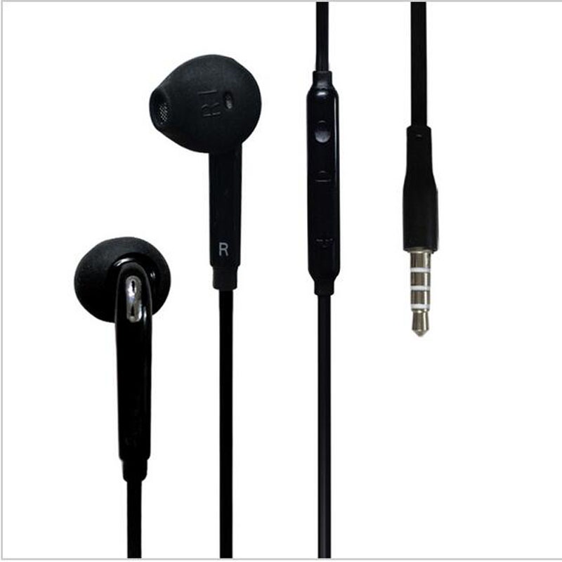 Earphone Stereo Headset Sporty dengan Microphone- Hitam