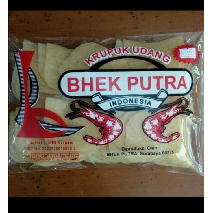 Kerupuk krupuk udang bhek Putra