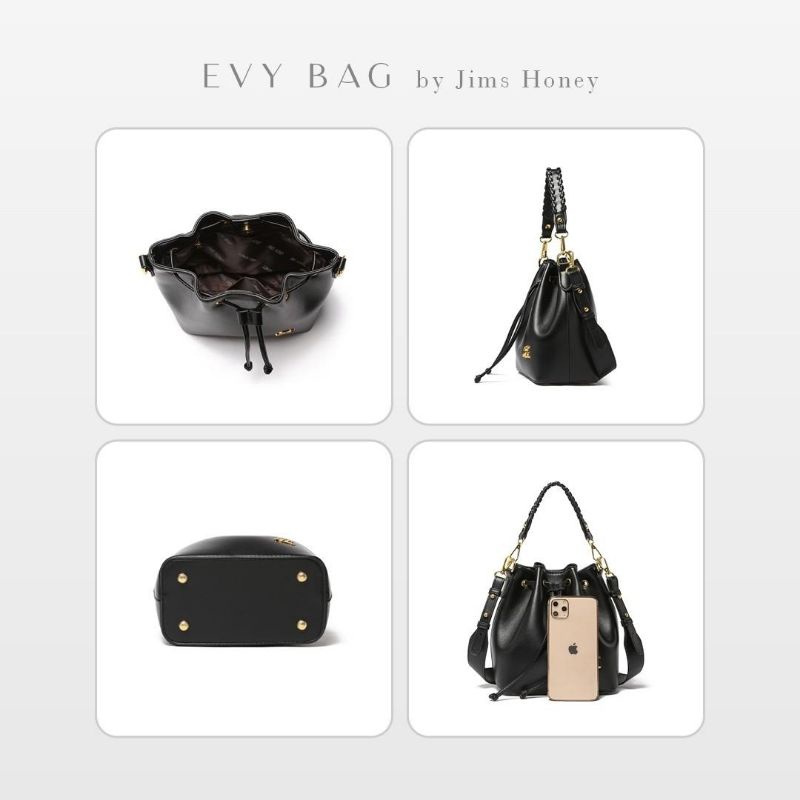 EVY BAG JIMS HONEY ORI TAS SELEMPANG WANITA IMPORT FASHION CEWEK KOREA BUCKET SLING BAG BAHU MURAH