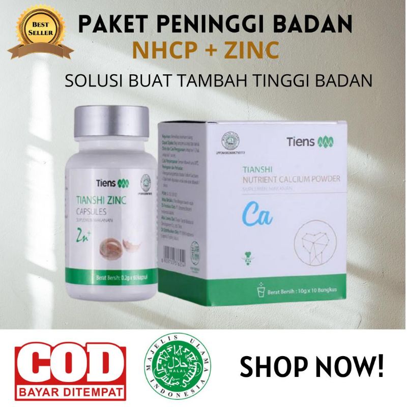 @[COD] KALSIUM DAN ZINC TIENS | PENINGGI BADAN | PENINGGI BADAN TIENS | PENINGGI BADAN BPOM