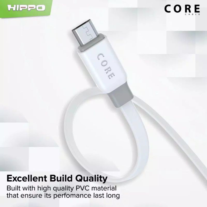 Hippo Kabel Data Core Micro USB 100cm Quick Charging 3.0 (PER TOPLES 50 PCS)