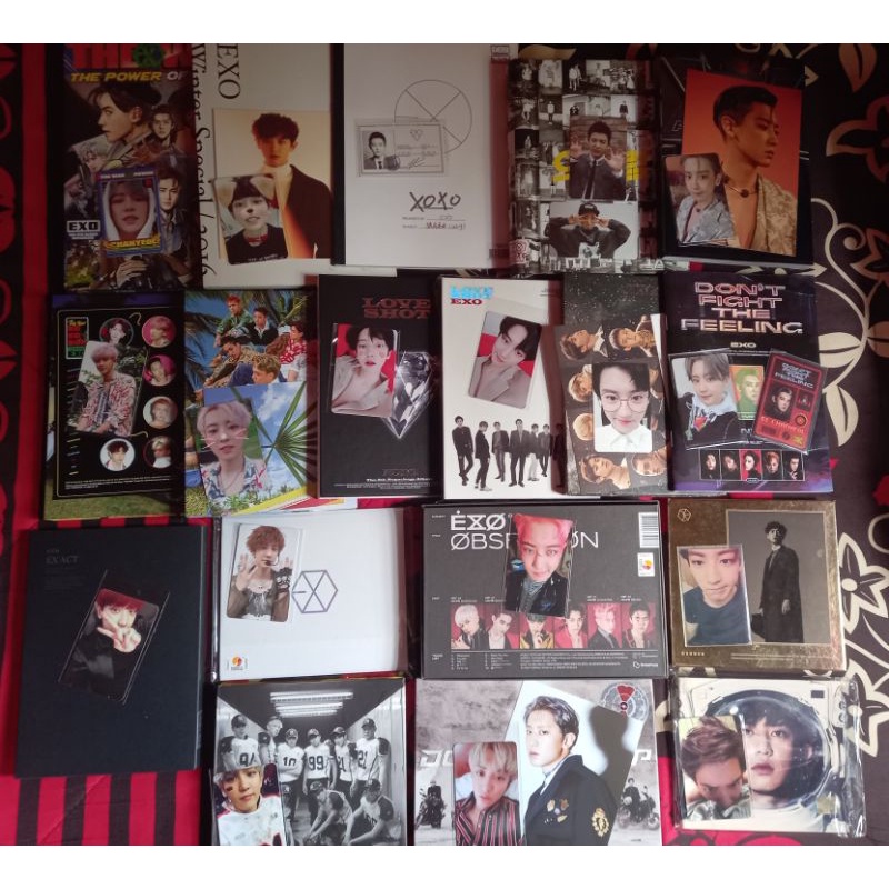 Official Album power, kokobop, FL,SFY,lotto, exodus,Mama,overdose,LMR,DMUMT, xoxo(pc chanyeol)