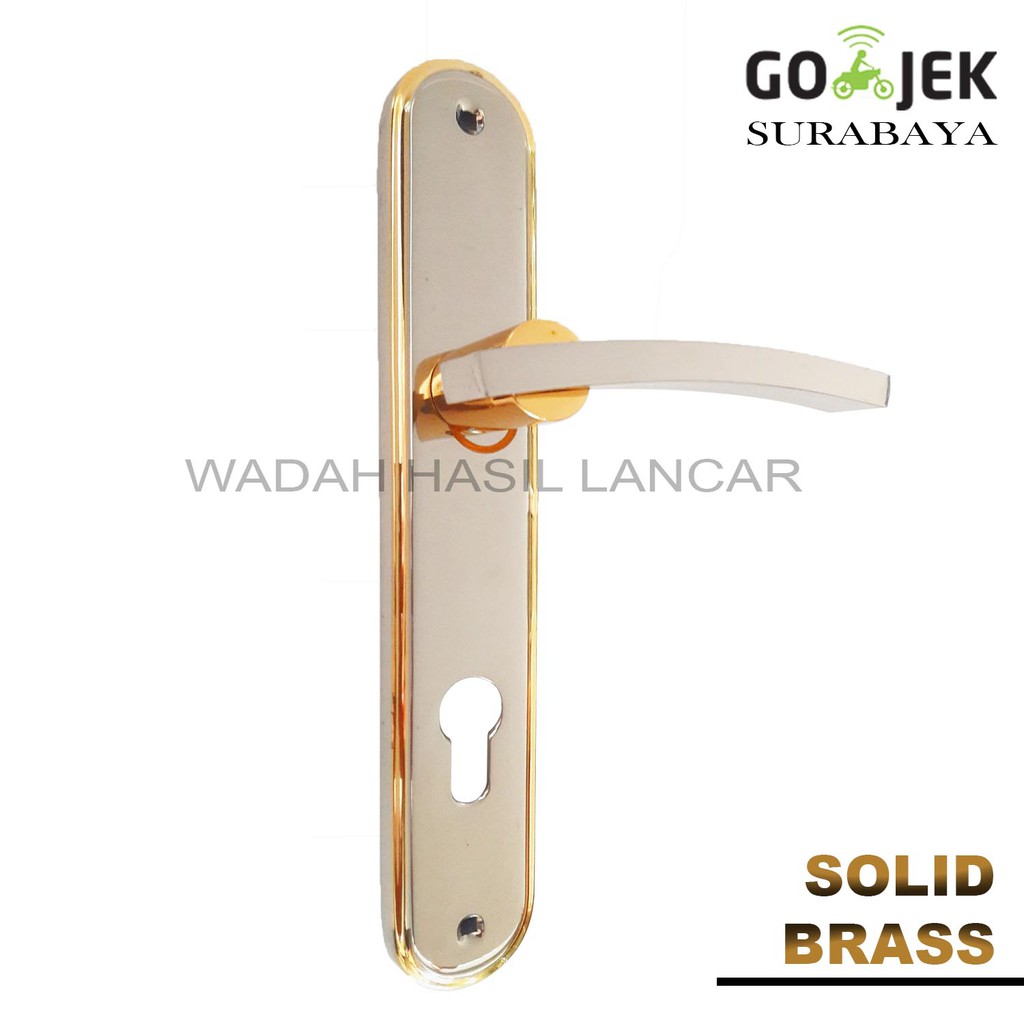 Handle Pintu Rumah CAESAR 004 SOLID BRASS NICKEL PLATED (Gagang Pintu Rumah)