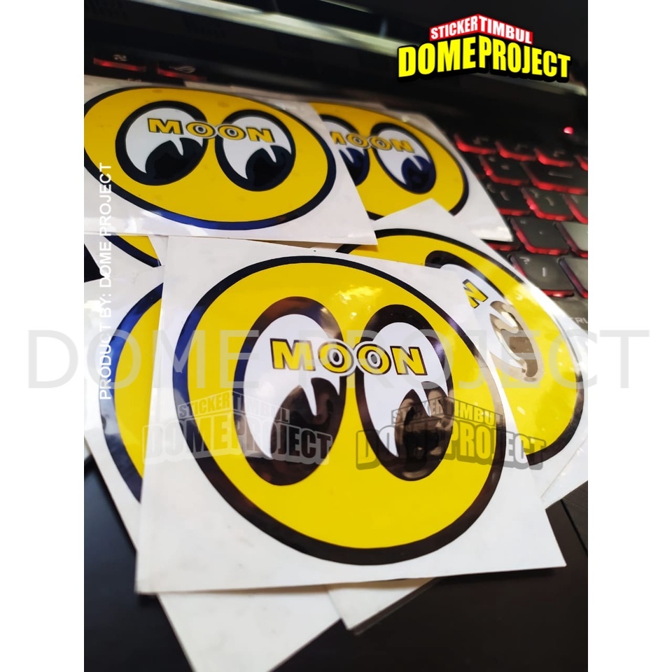 STIKER CUTTING MOTOR LOGO MOONEYES AKSESORIS SEPEDA MOTOR