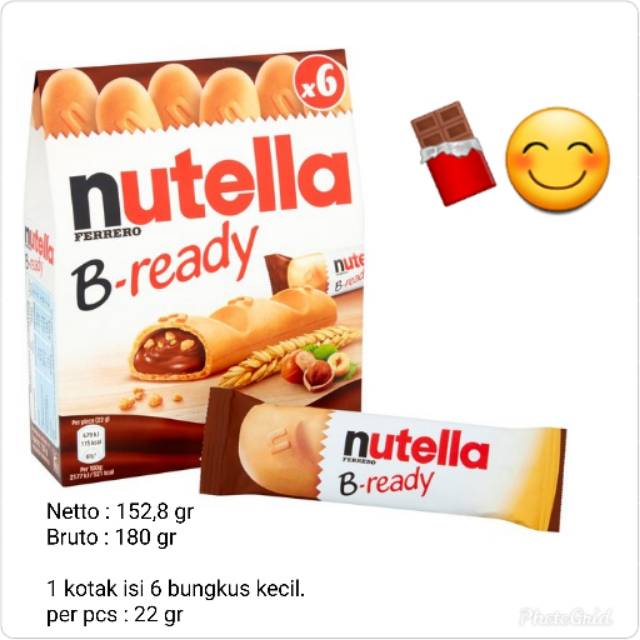 Jual Nutella Ferrero B Ready 6 Pcs Indonesia Shopee Indonesia