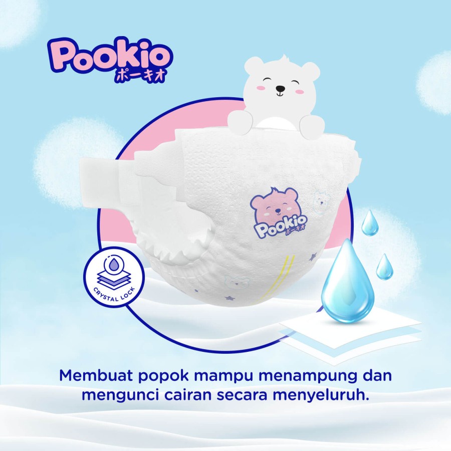 POOKIO Tape M 32 Pcs Popok Bayi Diaper Anak Perekat M32