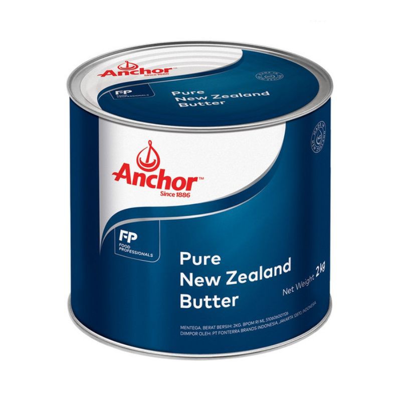 

Terbaik!!! Anchor Tinned Butter Salted 2Kg