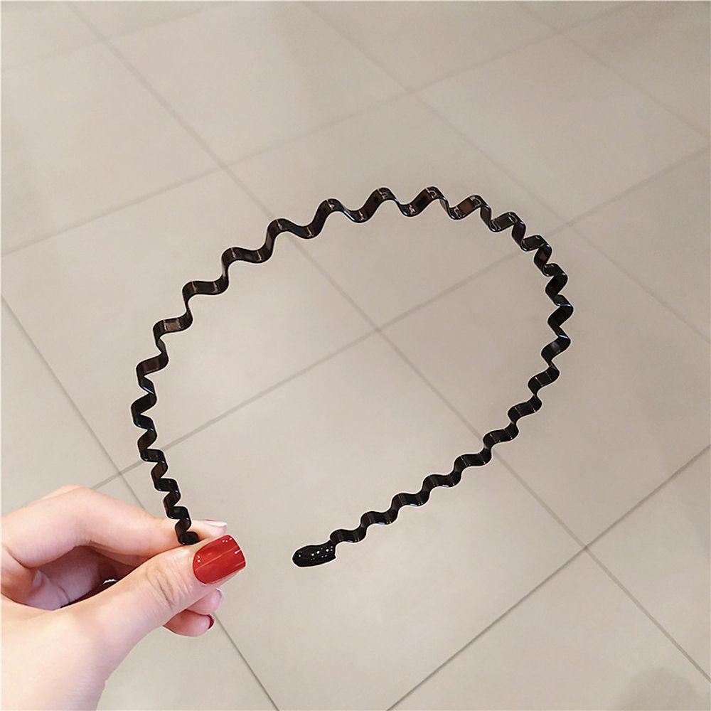 Needway   Pria Rambut Hoop Sport Rambut Gimbal Spiral Ikat Kepala Trendi Besi Musim Semi Gaya Korea Hiasan Kepala