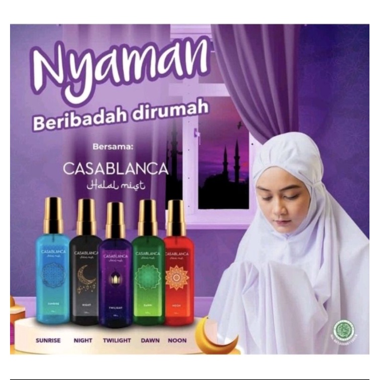 Casablanca Halal Mist 100 ml|Parfum Casablanca HALAL 100% Original