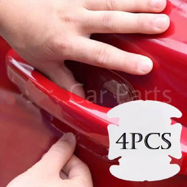 (NCS) READY Stiker Anti Gores Kuku Pelindung Gagang Pintu Mobil - Car Handle Protector 1 Set isi 4 pcs