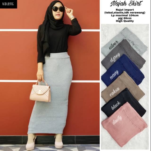 Najah Skirt Rajut Import Skirt Bagus Skirt Best Rok Skirt