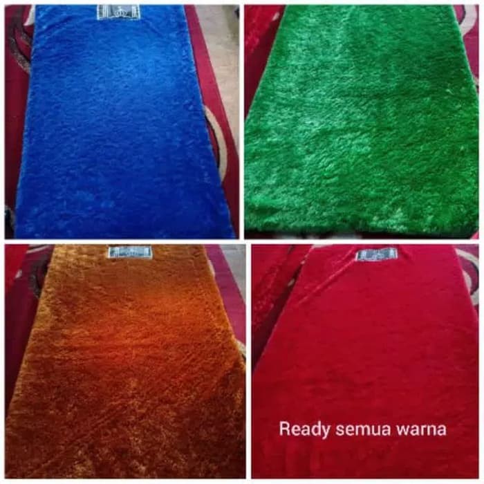 Sajadah bulu Rasfur busa tebal 3cm gratis tas sajadah