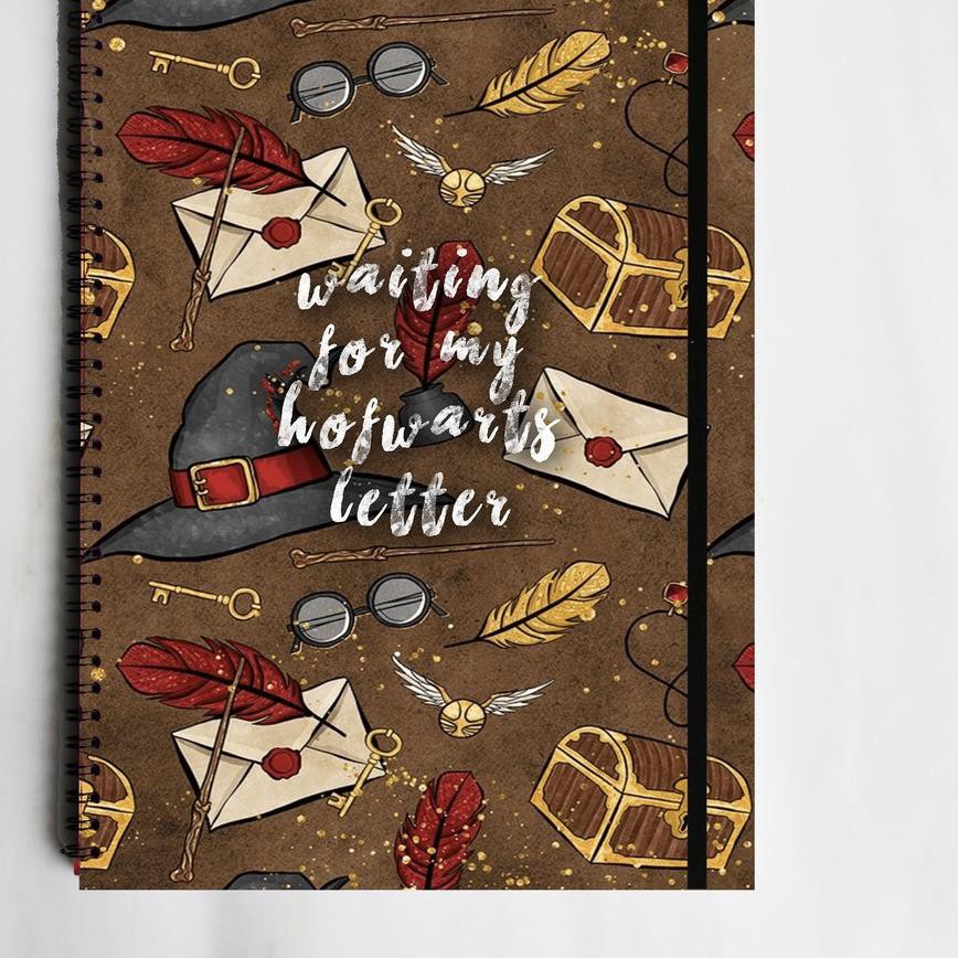 

KODE BARANG 277 HOGWARTS LETTER Quote Spiral Ruled Notebook Diary Journal Buku Tulis Catatan Sekolah
