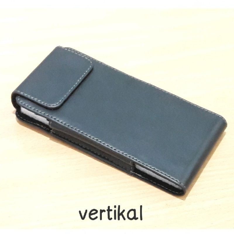 Sarung dompet hp samsung iphone oppo vivo xiaomi vertikal horizontal