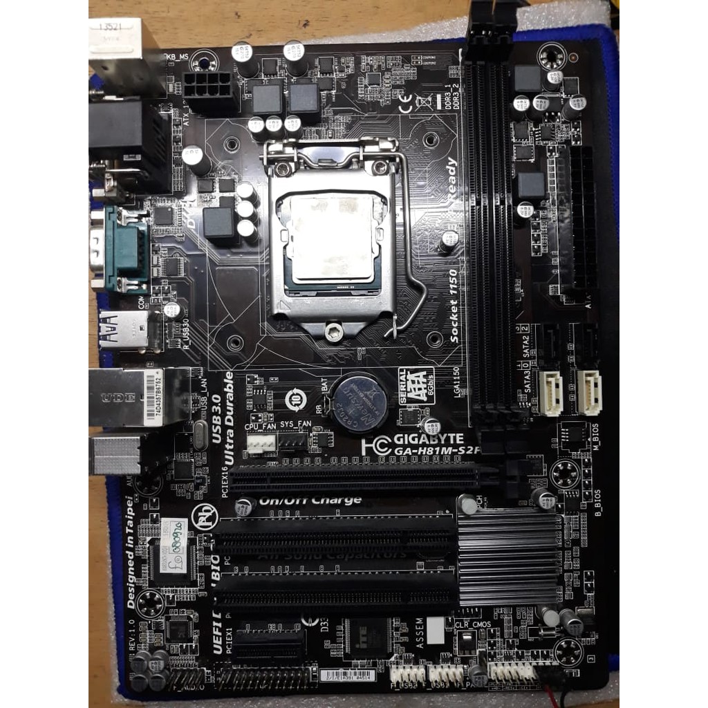Motherboard Gigabyte H81 Plus Proc Core i3 4150