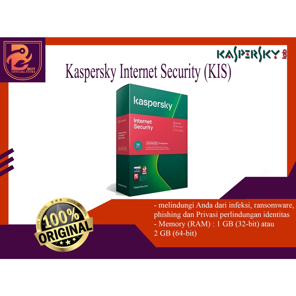 Jual Kaspersky Internet Security - KIS 5 User / 3 User / 1 User ...