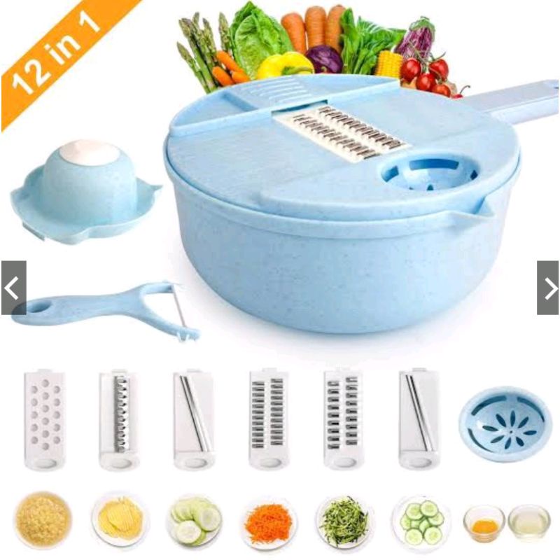 Pemotong sayur buah serbaguna 12 IN 1 (420gr)