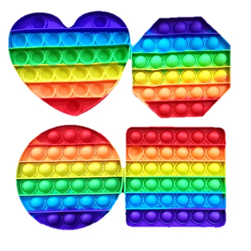 Pop it fidget toy Rainbow-1