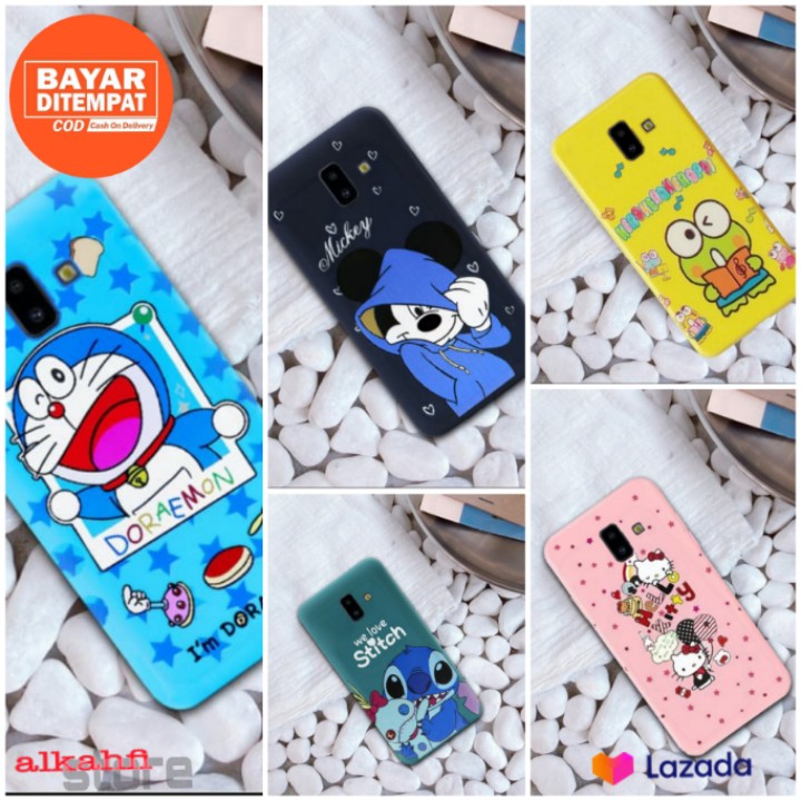 3D Case OPPO A3S Softcase Karakter Hello Kitty Doraemon Stitch Mickey Mouse Character Disney Cartoon