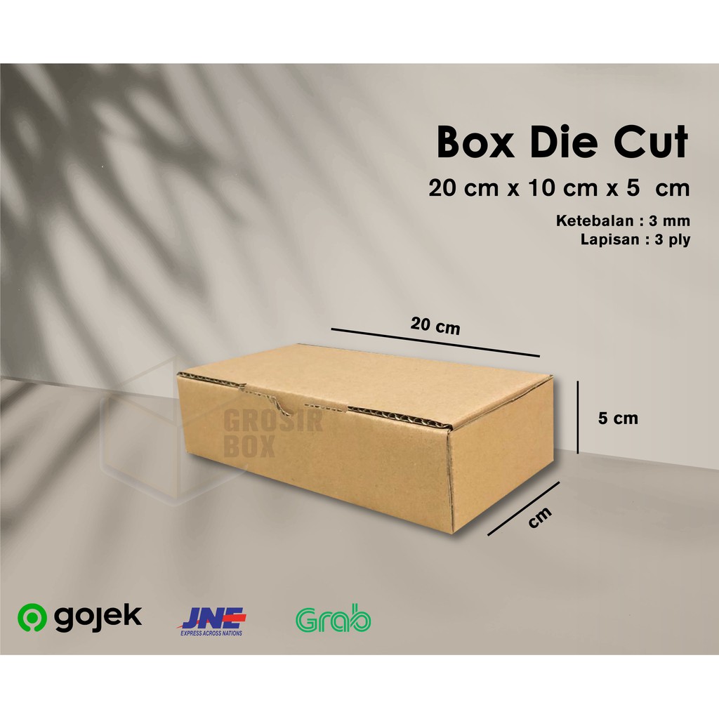 

KARDUS DIECUT 20x10x5 POLOS - BARU - MURAH KOTAK KARTON