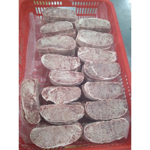 Daging Sapi Wagyu Sirloin / Striploin Primary Meltique Beef Steak 100gr / 200gr