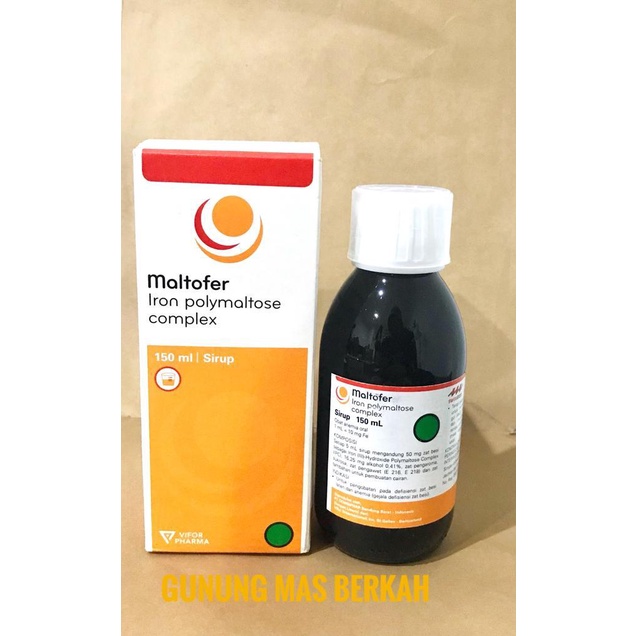 MALTOFER Maltofer Drop 30ml dan Maltofer Sirup 150ml - Pengobatan dan pencegahan defisiensi zat besi