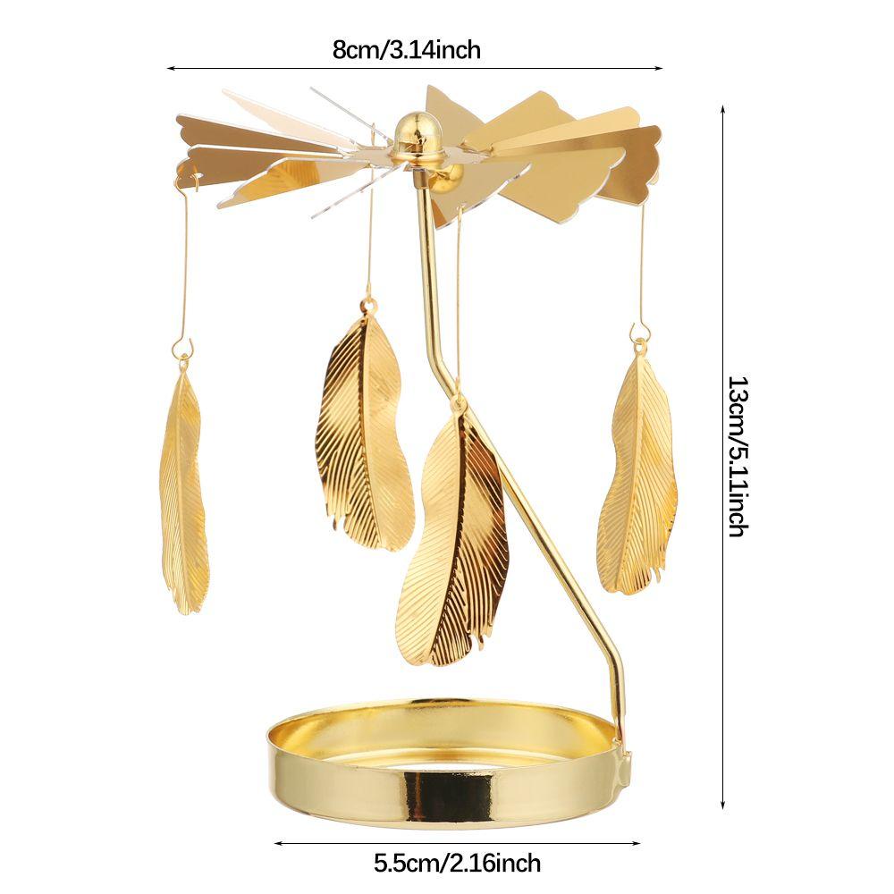 Solighter Rotating Candle Stand Xmas Aksesoris Meja Pernikahan Perlengkapan Natal Tempat Lilin