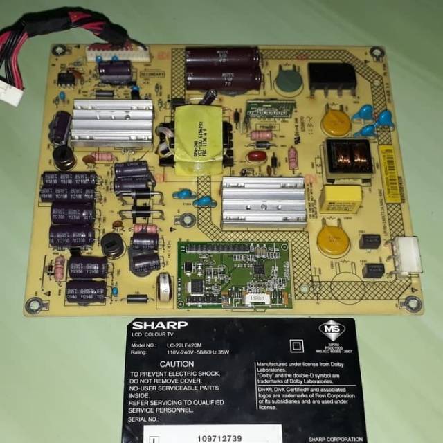 Power Supply PSU Sharp 22LE420ML 22LE420M 22LE420
