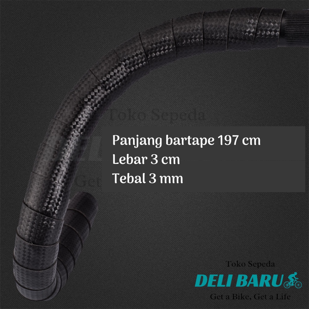 Delibaru Bartape busa Drop bar bar tape empuk stang sepeda fixie balap gravel roadbike