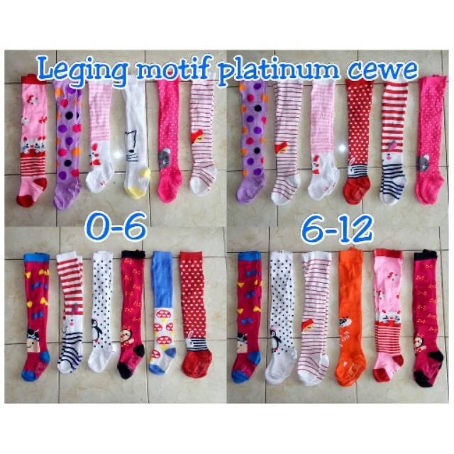 Legging cotton rich motif / legging baby motif dikaki / motif pantat / full motif dikirim random