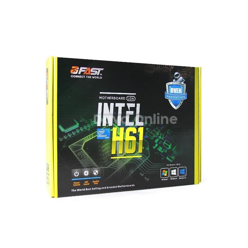 TURUN HARGA !! MOTHERBOARD FAST INTEL H61-1155 MURAH SPORT IVY BRIGE DLL-MOTEHERBOARD MURAH GARANSI - TEKNO KITA