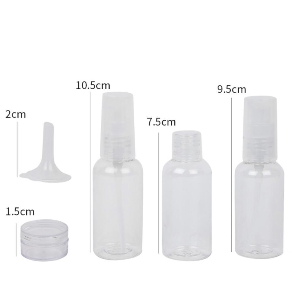 MINISO BOTTLE TRAVEL 8PCS PPORTABLE BOTOL TRAVEL SET