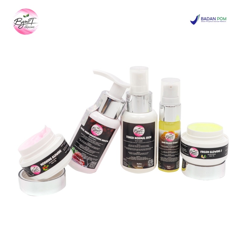 PAKET WHITENING GLOWING LENGKAP EXCLUSIVE KRIM WAJAH BPOM HALAL CREAM GLOWING DOKTER AMAN FARMA ORI