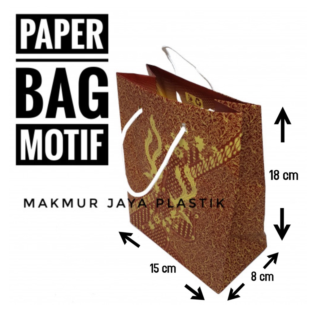 Jual PAPER BAG MINI MOTIF BATIK - ISI 12 PC | Shopee Indonesia