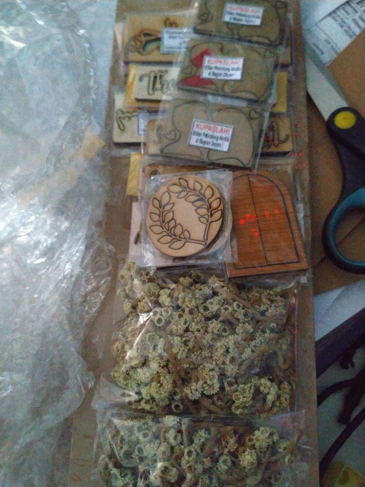 Rs 10 X 3 Cm Arab Bismillah Pls Mdf / Chipboard / Triplex Mahar Seserahan